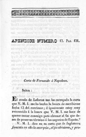 Apéndice Número 12º