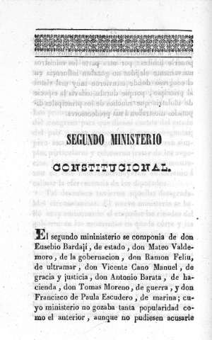 Segundo Ministerio Constitucional