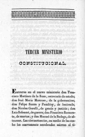 Tercer Ministerio Constitucional