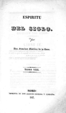 Espiritu del siglo. Tomo VIII.