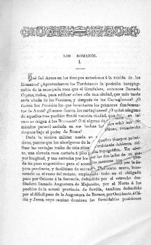 Los Romanos. I.