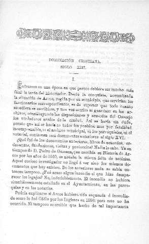 Dominación cristiana. Siglo XIII.