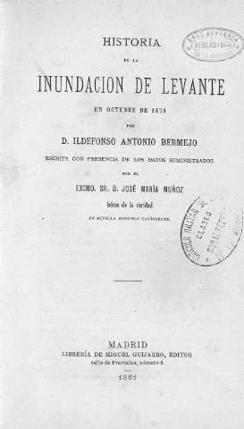 Historia de la inundación de Levante