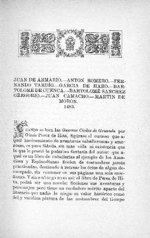Juan de Armario .- Anton Romero .- Fernando Tardío .- García de Haro .- Bertolomé de Cuenca .- Bartolomé Sánchez Gregorio .- Juan Camacho .- Martín Morón 