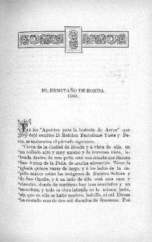 El ermitaño de Ronda