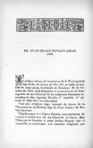 Fr. Juan de San Nicolás Arias