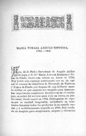 Maria Tomasa Angulo Espinosa
