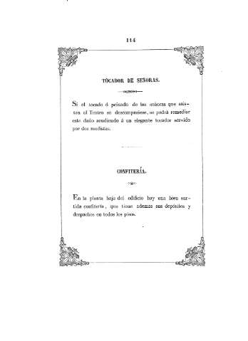 Tocador de señoras. Confitería