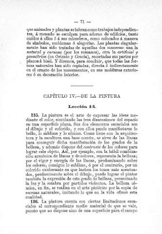Capitulo IV. De la Pintura