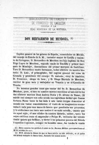 Don Bernardino de Mendoza