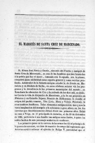 El Marqués de Santa Cruz de Marcenado