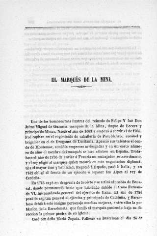 El Marqués de la Mina