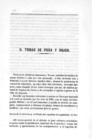 D. Tomas de Puga y Rojas