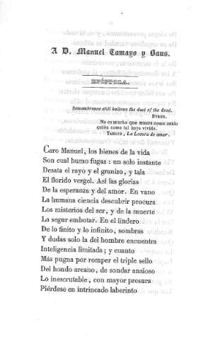 Á D. Manuel Tamayo y Baus