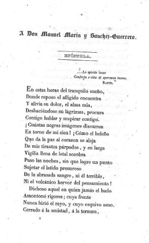 A Don Manuel Marín y Sánchez- Guerrero