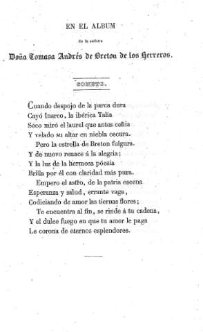 Doña Tomasa Andrés de Breton de los Guerreros