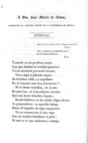 A Don José María de Alava