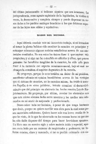Razón del método