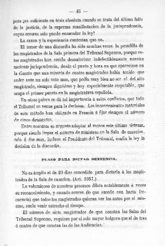 Plazo para dictar sentencia