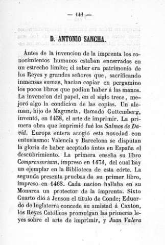 D. Antonio Sancha