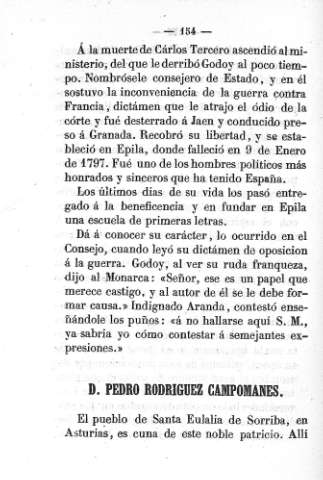 D. Pedro Rodríguez Campomanes