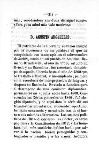 D. Agustin Argüelles
