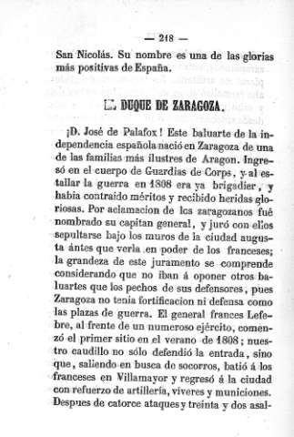 El Duque de Zaragoza