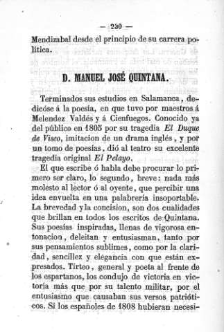 D. Manuel José Quintana