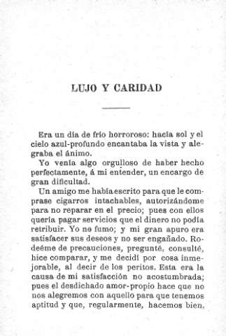 Lujo y caridad