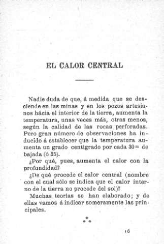 El calor central