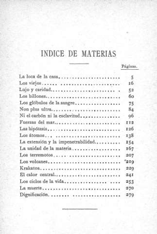 Indice de materias