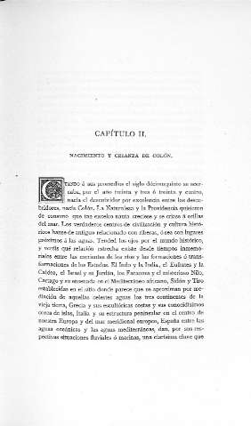 Capitulo II. Nacimiento y crianza de Colón