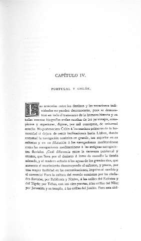 Capitulo IV. Portugal y Colón