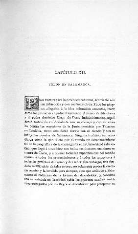 Capitulo XII. Colón en Salamanca