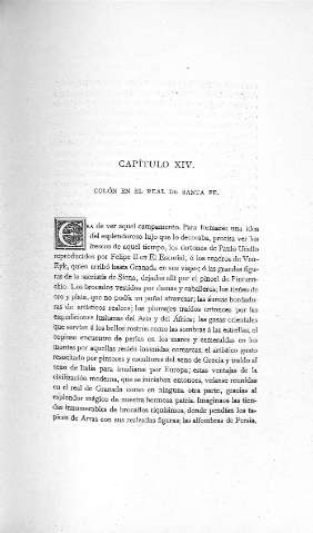 Capitulo XIV. Colón en el real de Santa Fe