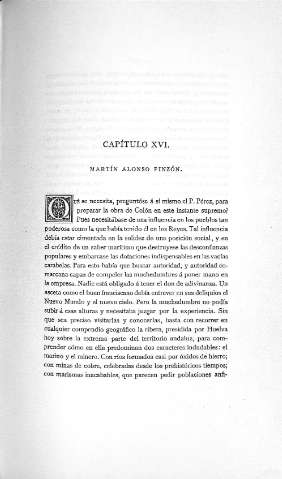 Capitulo XVI. Martín Alonso Pinzón