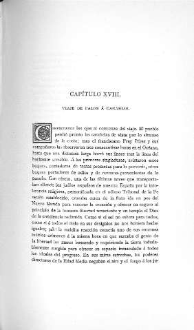 Capitulo XVIII. Viaje de Palos á Canarias