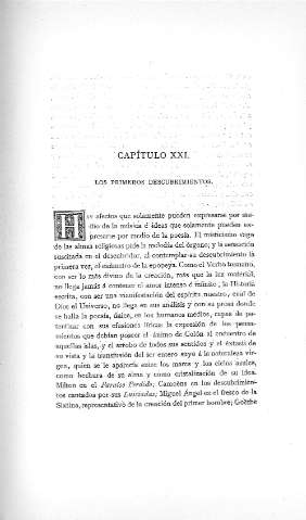 Capitulo XXI. Los primeros descubrimientos