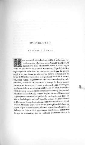 Capitulo XXII. La Isabela y Cuba