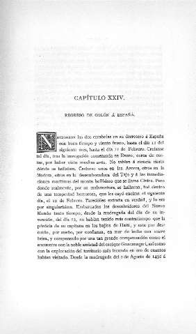 Capitulo XXIV. Regreso de Colón á España