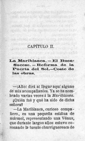 Capitulo II. La Mariblanca.- EL Buen Suceso.- Reforma de la Puerta del Sol.- Coste de las obras