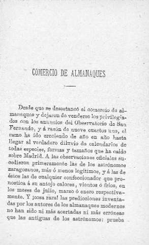 Comercio de almanaques