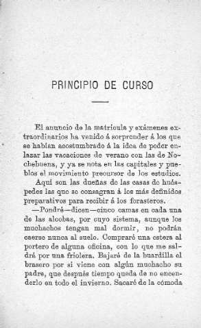 Principio de curso