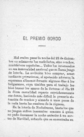 EL premio gordo