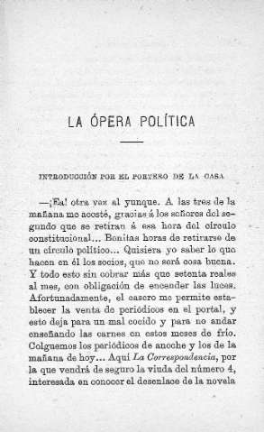 La ópera política