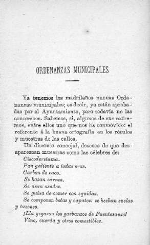 Ordenanzas municipales