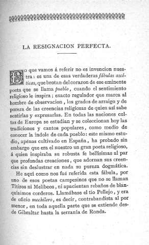 La resignación perfecta