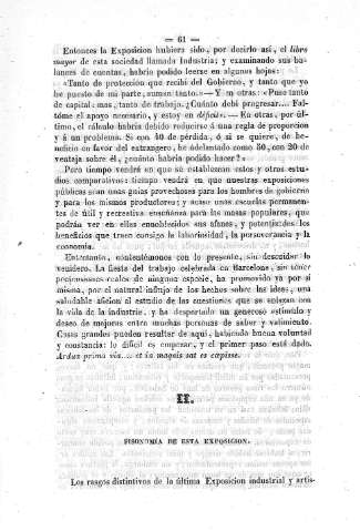 II. Fisonomía de la Exposición