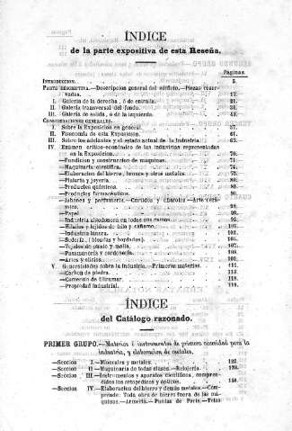 Indice de la parte expositiva de esta Reseña. Indice del Catálogo razonado