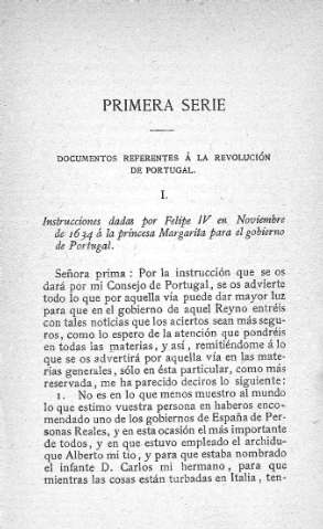 PRIMERA SERIE. Documentos referentes á la Revolución de Protugal